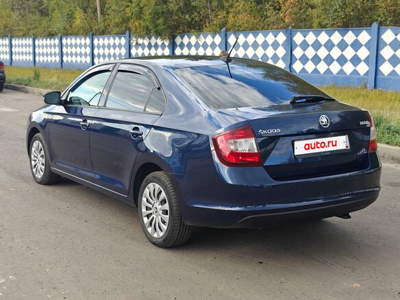 2017 Skoda Rapid I, синий, 1250000 рублей - вид 5