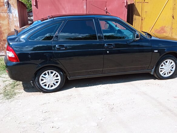 2013 Lada (ВАЗ) Priora I Рестайлинг, чёрный, 525500 рублей - вид 5