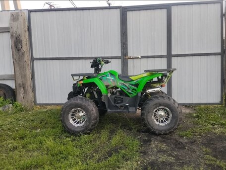 2023 Yamaha Grizzly 125, зелёный, 70000 рублей, вид 4
