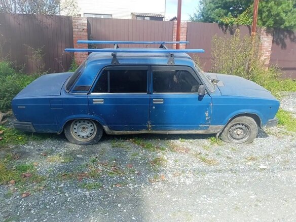 2002 Lada (ВАЗ) 2107, синий, 65000 рублей - вид 1
