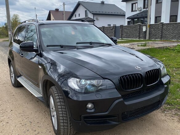 2008 BMW X5 30d II (E70), чёрный, 1300000 рублей - вид 2