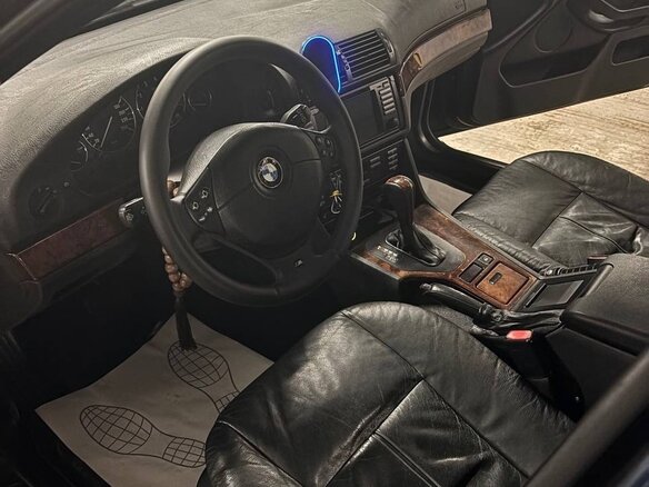 2000 BMW 5 серии 530i IV (E39) Рестайлинг, синий, 890000 рублей - вид 9