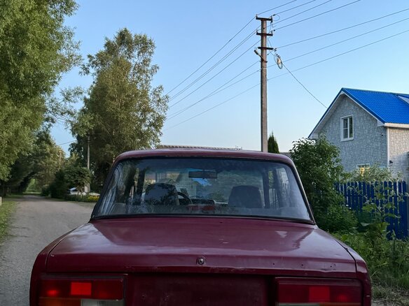 2007 Lada (ВАЗ) 2107, пурпурный - вид 2