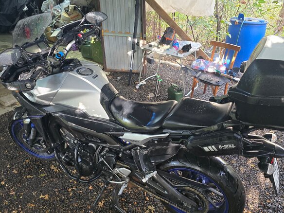 2014 Yamaha MT-09 Tracer (FJ-09), серый, 700000 рублей - вид 11