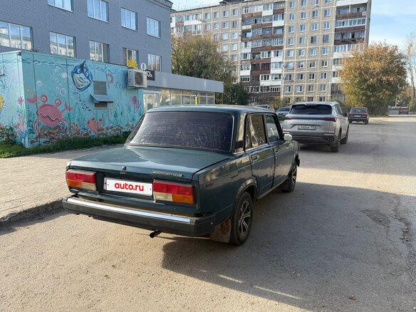 2001 Lada (ВАЗ) 2107, синий, 75000 рублей - вид 8