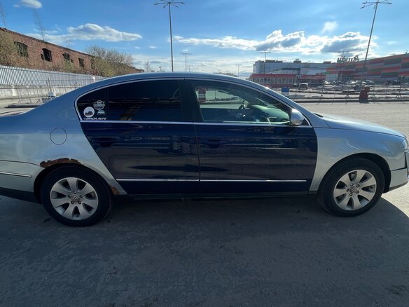 2006 Volkswagen Passat B6, голубой - вид 1