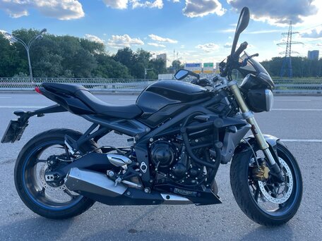 2013 Triumph Street Triple, чёрный, 540000 рублей, вид 2