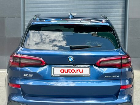 2019 BMW X5 30d IV (G05/G18), синий, 6300000 рублей, вид 5