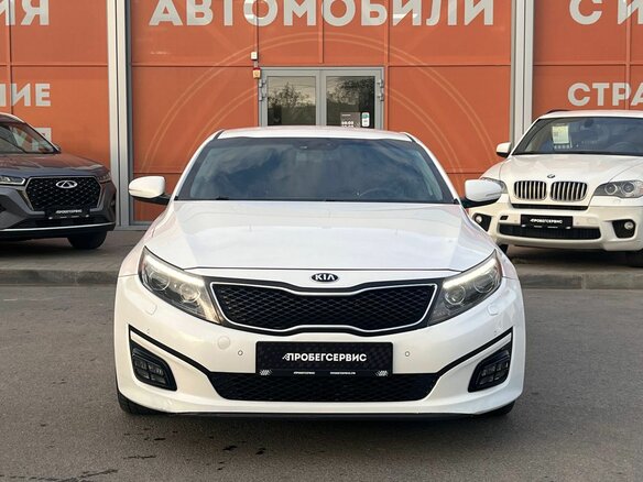2015 Kia Optima III Рестайлинг, белый, 1240000 рублей - вид 2