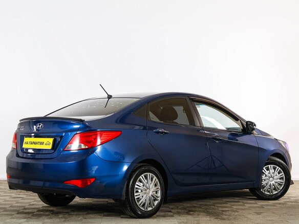 2016 Hyundai Solaris I Рестайлинг, синий, 979000 рублей - вид 5
