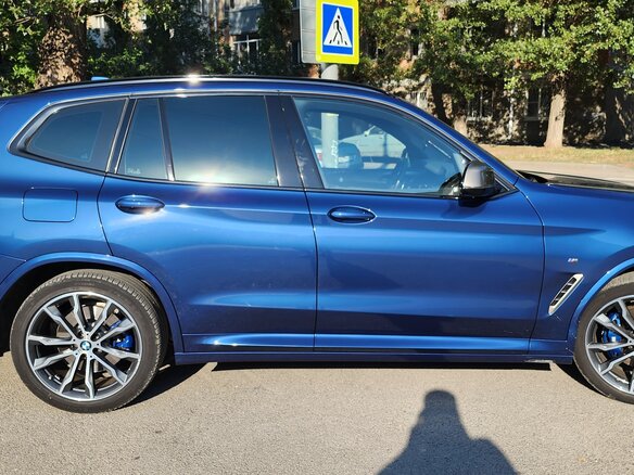 2019 BMW X3 M40d III (G01), синий, 5900000 рублей - вид 6