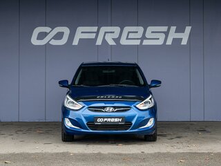 2013 Hyundai Solaris I, синий, 960000 рублей, вид 3