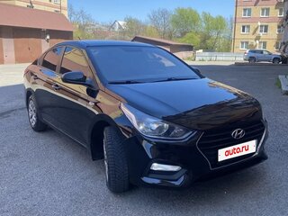 2018 Hyundai Solaris II, чёрный, 1155000 рублей, вид 2