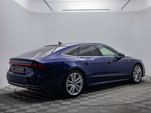 2021 Audi A7 45 TFSI II (4K), синий - вид 4