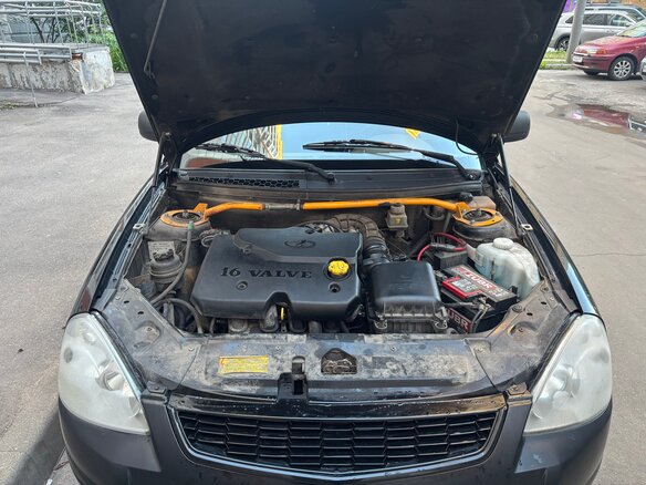 2012 Lada (ВАЗ) Priora I, чёрный, 300000 рублей - вид 9