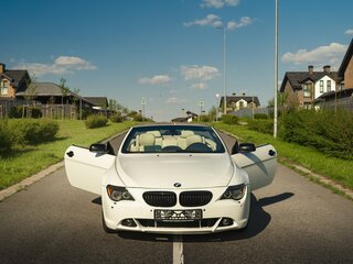 2005 BMW 6 серии 645i II (E63/E64), белый, 1400000 рублей, вид 2