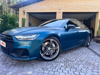 2019 Audi A7 55 TFSI II (4K), зелёный, 5300000 рублей, вид 3