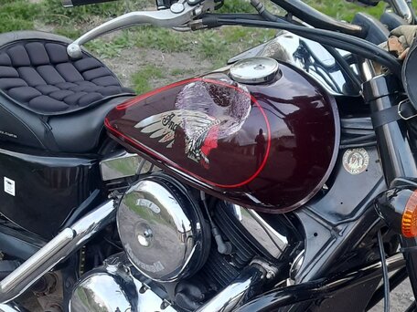 1999 Kawasaki VN1500 Vulcan, пурпурный, 380000 рублей, вид 4