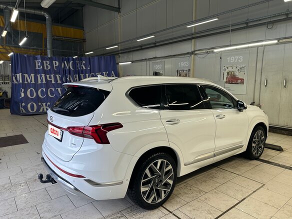 2021 Hyundai Santa Fe IV Рестайлинг, белый - вид 6