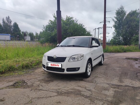 2008 Skoda Fabia II, белый, 410000 рублей