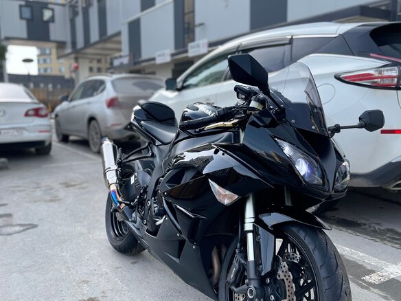 2009 Kawasaki ZX-6 Ninja, чёрный, 650000 рублей - вид 6
