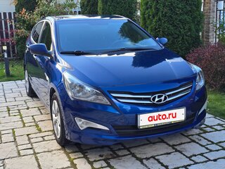 2014 Hyundai Solaris I Рестайлинг, синий, 850000 рублей, вид 1