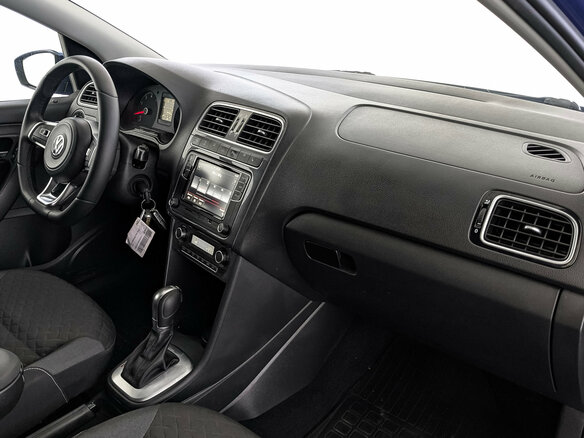 2019 Volkswagen Polo V Рестайлинг, синий, 1195000 рублей - вид 12
