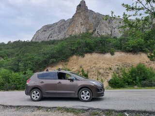 2014 Peugeot 3008 I Рестайлинг, коричневый, 850000 рублей, вид 3