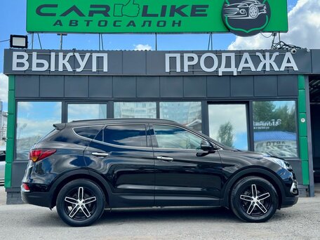 2018 Hyundai Santa Fe III Рестайлинг, чёрный, 2379000 рублей, вид 4