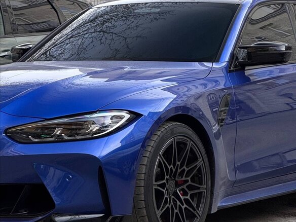 2021 BMW M3 Competition Package VI (G80), синий, 8200000 рублей - вид 7