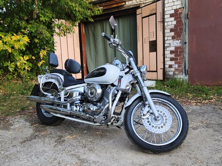 1999 Yamaha XVS400 Drag Star, белый, 380000 рублей, вид 5