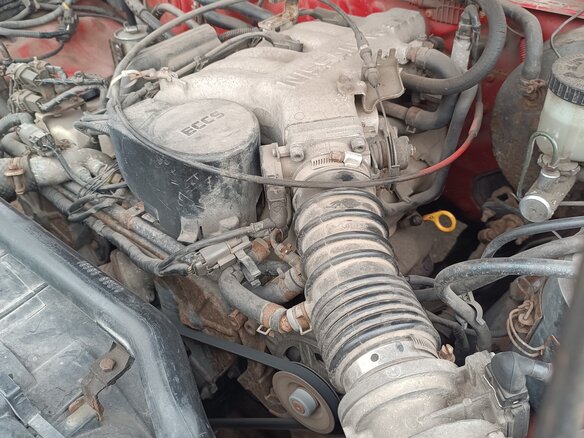 1988 Nissan Terrano I, красный, 450000 рублей - вид 8