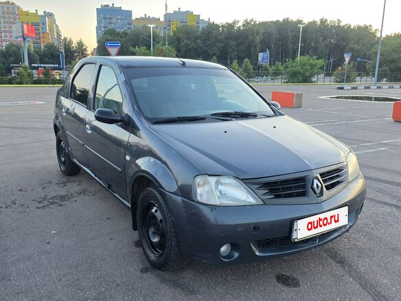 2006 Renault Logan I, серый, 122000 рублей - вид 1