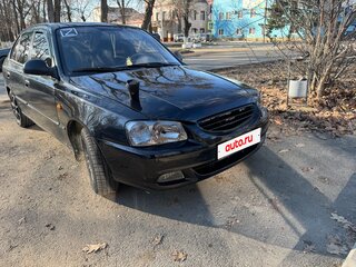 2007 Hyundai Accent ТагАЗ II, чёрный, 269000 рублей, вид 1