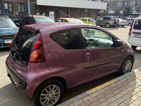 2012 Peugeot 107 I Рестайлинг 2, фиолетовый, 600000 рублей, вид 5