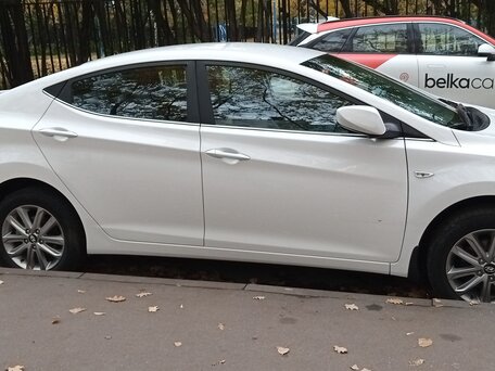 2014 Hyundai Elantra V (MD) Рестайлинг, белый, 1240900 рублей, вид 2