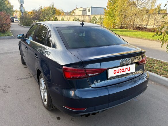 2019 Audi A3 III (8V) Рестайлинг, синий, 1650000 рублей - вид 7