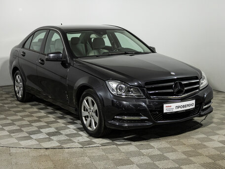 2012 Mercedes-Benz C-Класс 180 BlueEFFICIENCY III (W204) Рестайлинг, чёрный, 1399700 рублей, вид 3