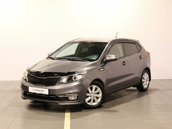 2016 Kia Rio III Рестайлинг, серый, 1140000 рублей - вид 1