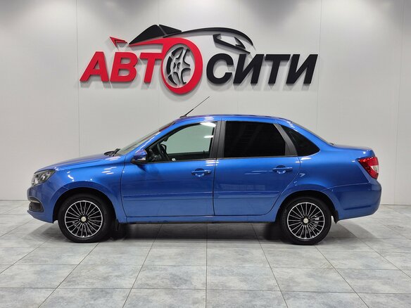 2019 Lada (ВАЗ) Granta I Рестайлинг, синий, 650000 рублей - вид 4
