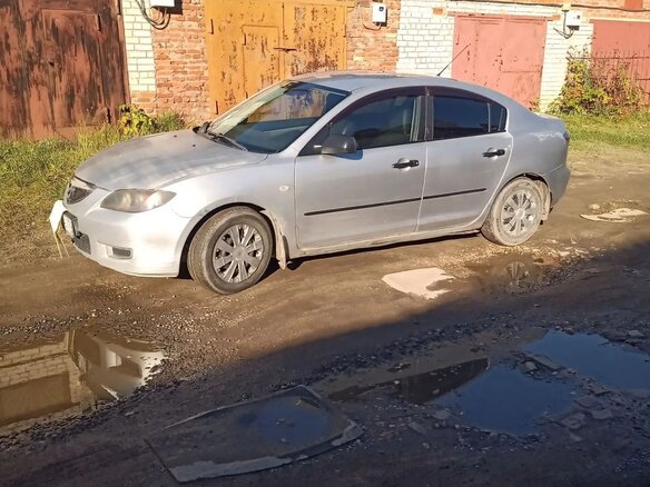 2007 Mazda 3 I (BK) Рестайлинг, серый, 290000 рублей - вид 2