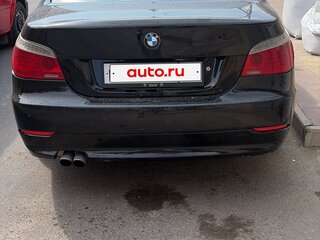 2008 BMW 5 серии 525i V (E60/E61) Рестайлинг, чёрный, 1150000 рублей, вид 2