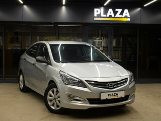 2016 Hyundai Solaris I Рестайлинг, серебристый, 849000 рублей, вид 2