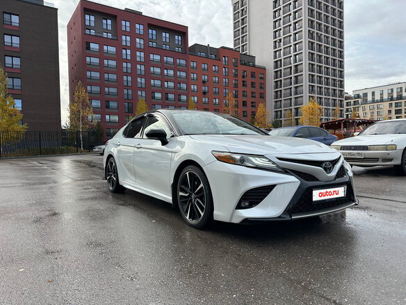 2019 Toyota Camry US Market VIII (XV70), белый, 2550000 рублей - вид 3