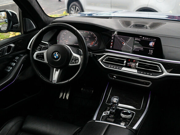 2020 BMW X7 M50d I (G07), синий, 8790000 рублей - вид 19