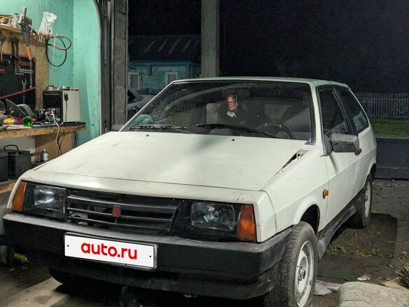 1987 Lada (ВАЗ) 2108 21086, белый, 95000 рублей