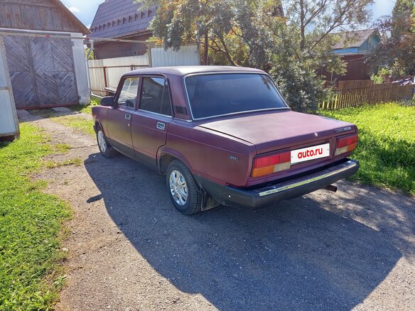 2001 Lada (ВАЗ) 2107, пурпурный, 150000 рублей - вид 2