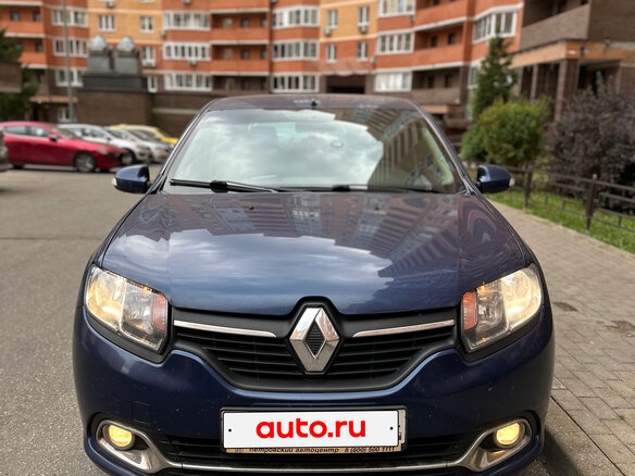 2015 Renault Logan II, синий, 850000 рублей - вид 3