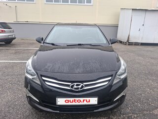 2015 Hyundai Solaris I Рестайлинг, чёрный, 940000 рублей, вид 1