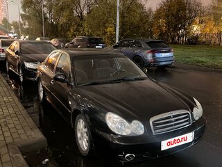 2007 Hyundai Sonata ТагАЗ IV (EF) Рестайлинг, чёрный, 360000 рублей, вид 4